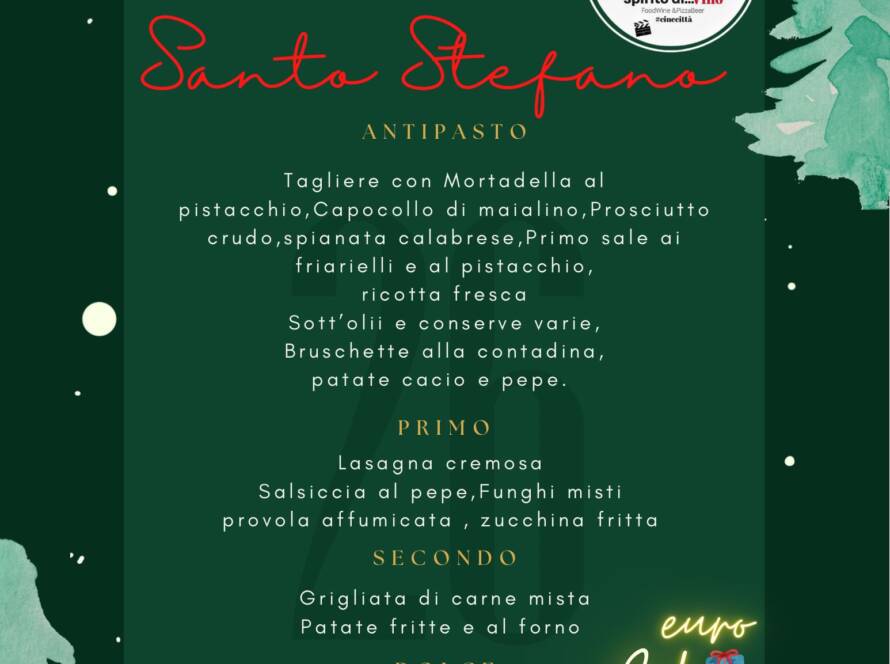 pranzo di santo stefano